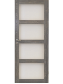 Harmaa väliovi 4:llä lasilla