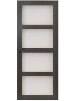 Musta väliovi 4:llä lasilla