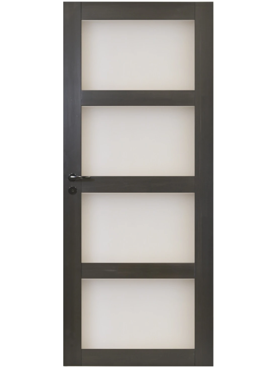 Musta väliovi 4:llä lasilla