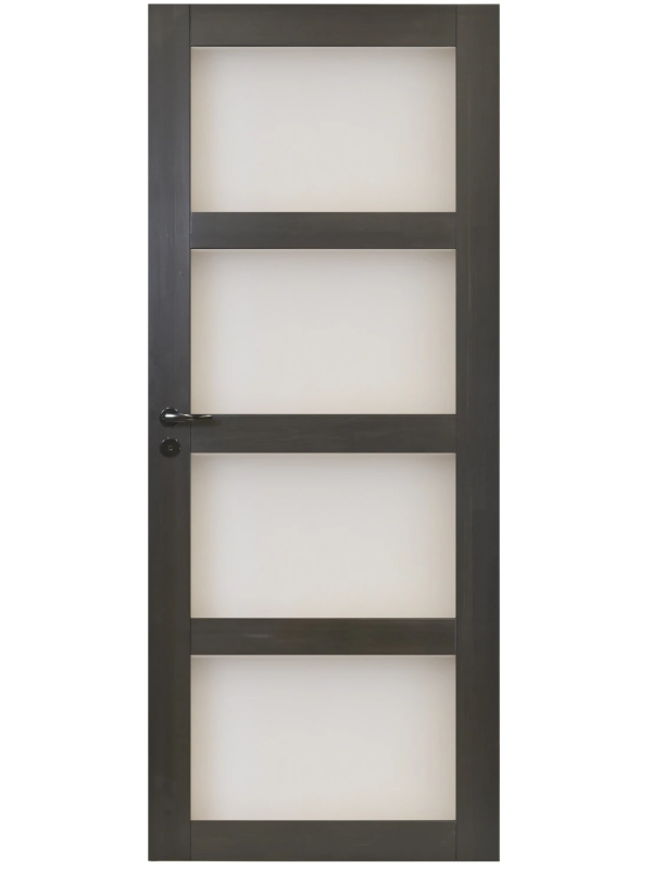 Musta väliovi 4:llä lasilla