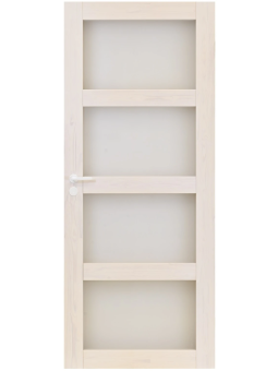 Kuultovalkoinen väliovi 4:llä lasilla