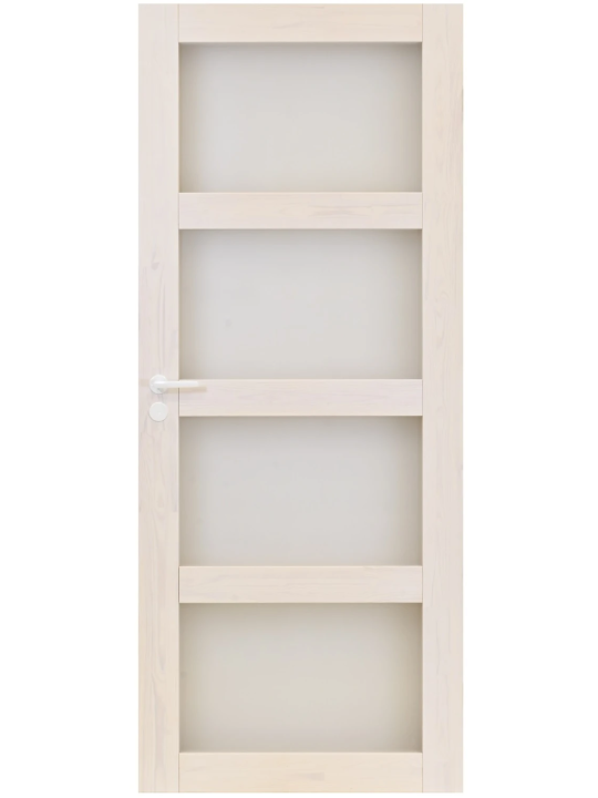 Kuultovalkoinen väliovi 4:llä lasilla