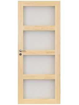 Lakattu väliovi 4:llä lasilla