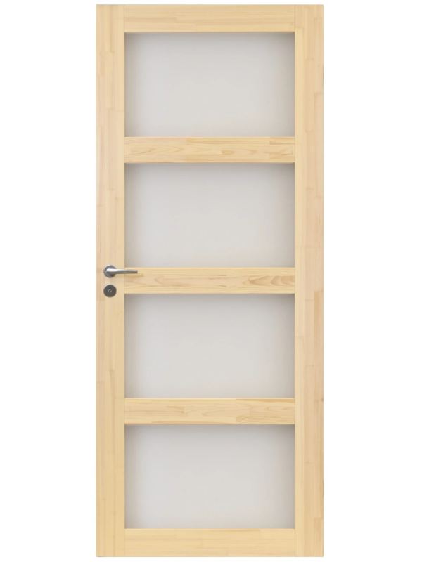 Lakattu väliovi 4:llä lasilla