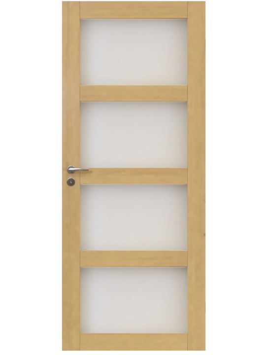 Ruskea väliovi 4:llä lasilla