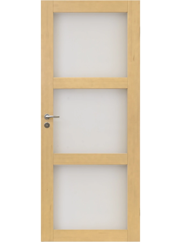 Ruskea väliovi 3:lla lasilla