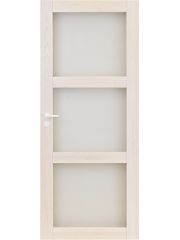 Kuultovalkoinen väliovi 3:lla lasilla