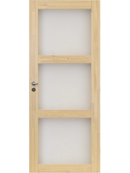 Lakattu väliovi 3:lla lasilla