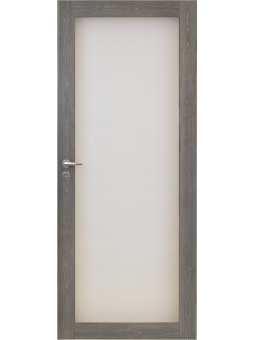 Harmaa kokolasinen väliovi