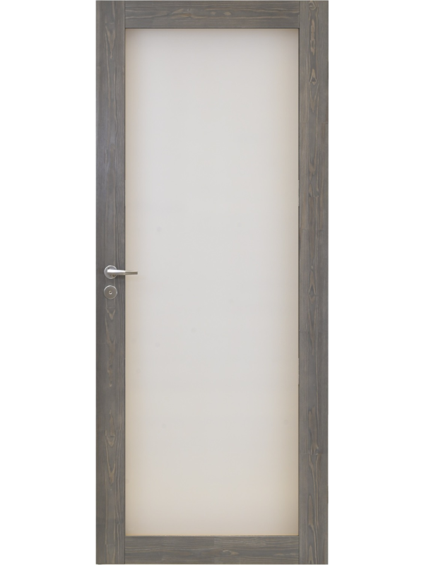 Harmaa kokolasinen väliovi