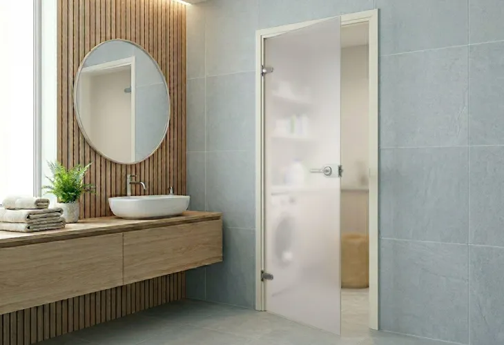 Lasiväliovet – täydellinen kylpyhuoneen ovi img